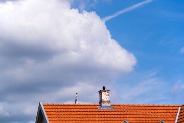 The sky in North Europe and a house / 北欧の空と建物