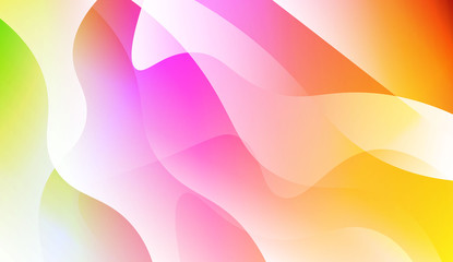 Abstract Waves. Futuristic Technology Style Background. For Creative Templates, Cards, Color Covers Set. Vector Illustration with Color Gradient.