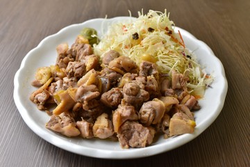 地鶏の炭火焼
