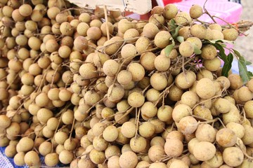 longan delicious ,Thai fruit at street food