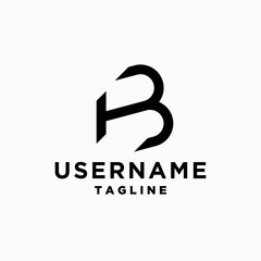 anchor logo design inspiration . anchor logo template . letter B logo design