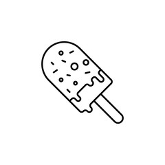 ice cream outline icon. Element of lifestyle illustration icon. Premium quality graphic design. Signs and symbol collection icon for websites, web design, mobile app, UI, UX