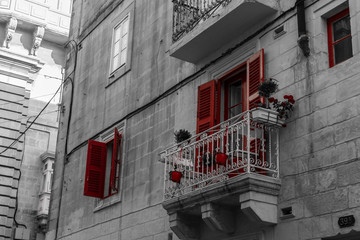 balcon rojo