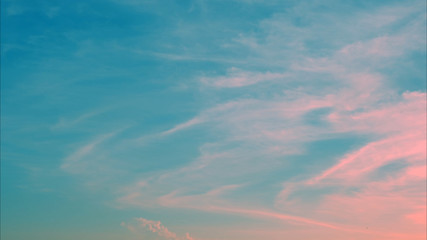 Beautiful blue pastel sky with clouds background.Sky clouds.Sky with clouds weather nature cloud blue.Blue sky with clouds and sun.
