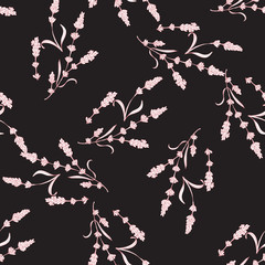 lavender natural hand drawn pattern native pashion  herbal botanical  decoration background