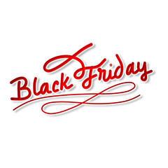 Black Friday. The inscription. Letter designation. Retail and marketing. Isolate