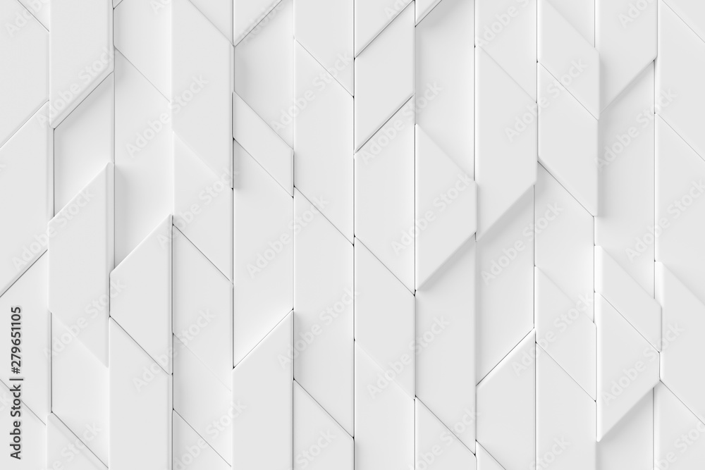 Wall mural abstract background of modern tile wall. 3d rendering.
