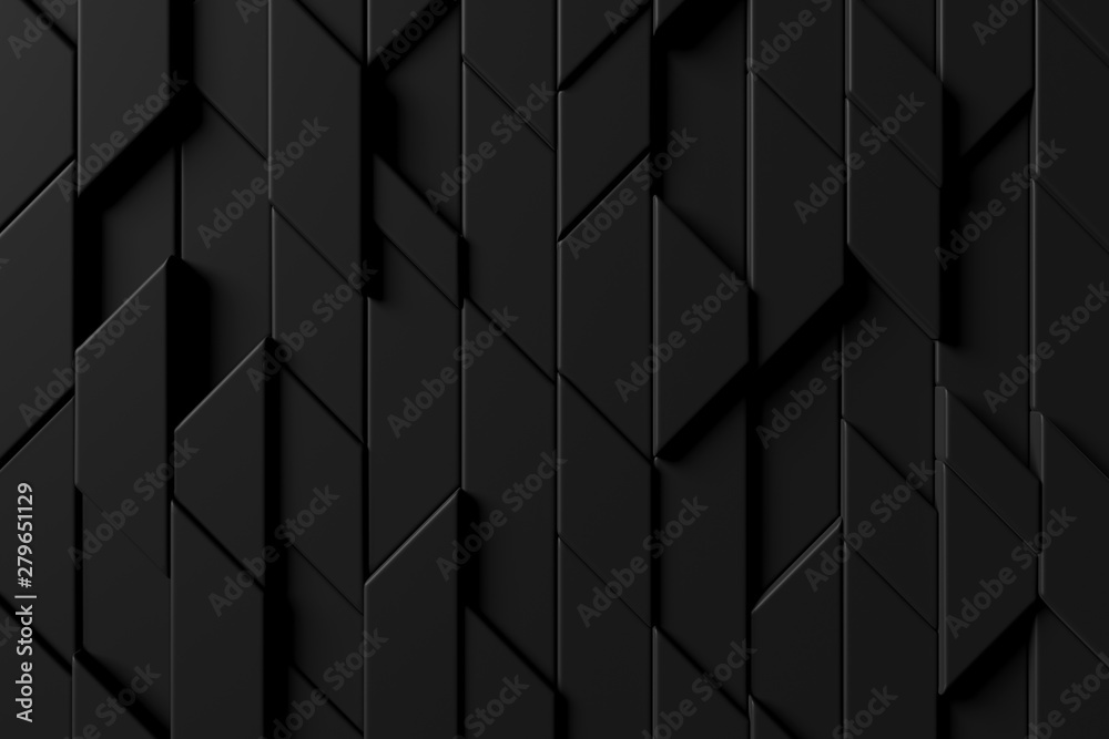 Sticker abstract background of modern tile wall. 3d rendering.