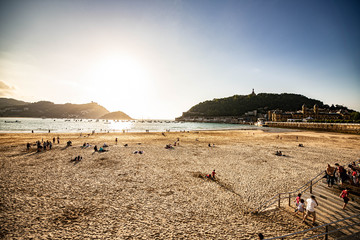 Obraz premium Promenade von San Sebastian