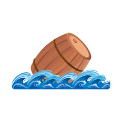 Vector design of wave and barrel icon. Collection of wave and water stock vector illustration.