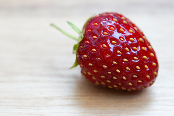 Nahaufnahme einer frischen Erdbeere