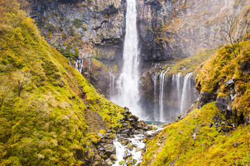 Fototapeta na wymiar Nikko, Japan at Kegon Falls.