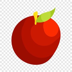 Apple icon in cartoon style isolated on background for any web design
