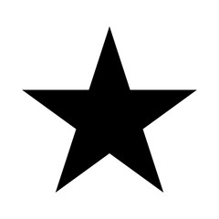 Star Icon vector. Simple flat symbol on white background