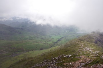 Low clouds on Lingmoor Fell