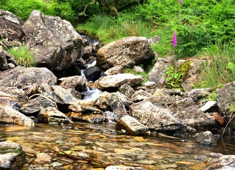 Waterfalls on a unnamed stream