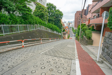 坂道 道 町並み　 