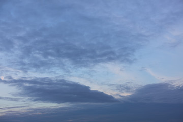Fototapeta na wymiar Evening sky with clouds