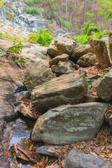 klong nam lai waterfall view at kamphaengphet province in thailand