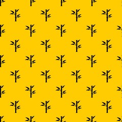Bamboo pattern seamless vector repeat geometric yellow for any design