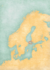 Map of Scandinavia - Aland Islands