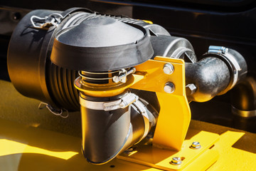 parts and details of the mechanism of the tractor, bulldozer and other construction equipment