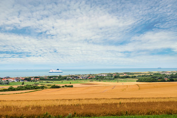 beautiful landscape of the coast near Calais