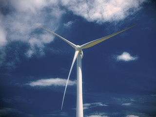 Fototapeta premium Wind Turbine in Pembrokeshire, Wales, UK