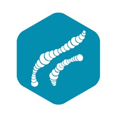 Spiral bacteria icon. Simple illustration of spiral bacteria vector icon for web