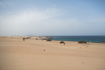 road on the island of Fuerteventura