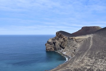 Fototapeta na wymiar Azores' Capelinhos Volcanic Shore