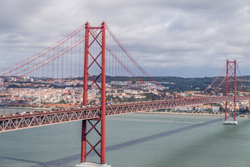Fototapeta na wymiar Ponte 25 de Abril, Lisbon Portugal