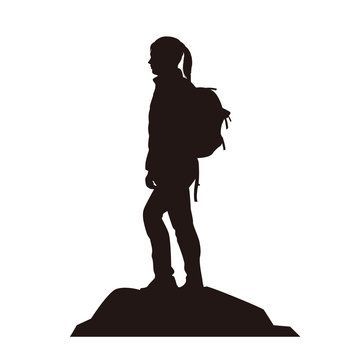 recommend clip art: Backpacker Silhouettes