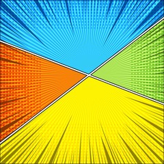 Obraz premium Comic book colorful concept