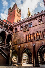 Obraz premium Inner yard of Basel Townhall