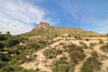 Naklejka na ściany i meble Valle de Ricote, Murcia, España