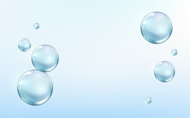 Water bubbles shining Background . Nature.Aqua.Elegant and stylish Background. Shining blue substance drop. Vector