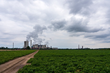 Fototapeta na wymiar View of the power station Niederaussem, Germany