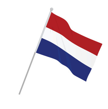 Netherlands national flag. vector illustration