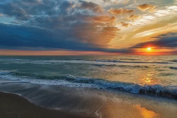 Foto auf Acrylglas ätherischer Ozean Sonnenuntergang © David Arment
