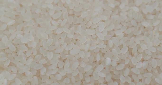 Stack of uncooked white rice