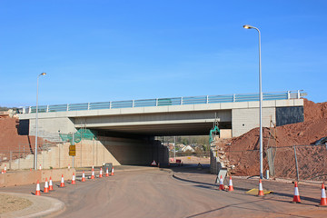 Road bridge under construction