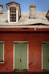 New Orleans French Quarter shuttered doors