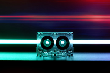 Audio cassette for music nostalgia play vintage