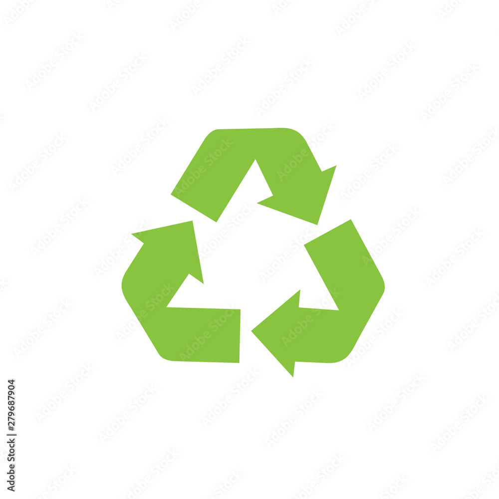Aufkleber recycle icon template color editable. recycle symbol vector sign isolated on white background. simpl