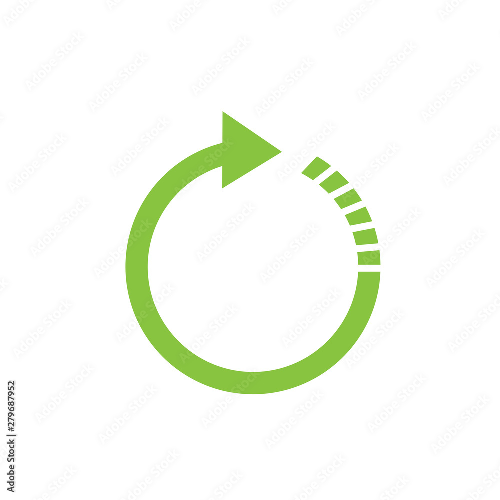 Aufkleber recycle icon template color editable. recycle symbol vector sign isolated on white background. simpl