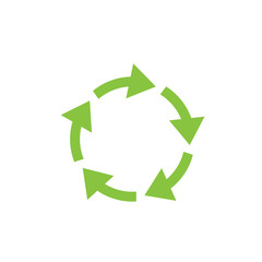 Recycle icon template color editable. Recycle symbol vector sign isolated on white background. Simple logo vector illustration for graphic and web design.