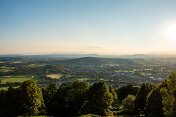 Picturesque sunset photo of Monmouth, Wales 