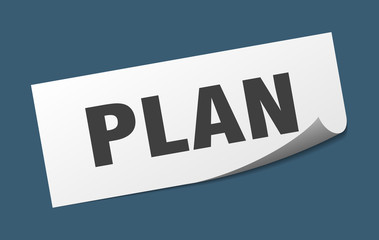 plan sticker. plan square isolated sign. plan