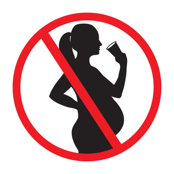Do not drink alcohol during pregnancy sign